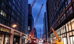 Autokrane im engen urbanen Raum: desafíos y soluciones para levantar la ciudad sin levantar caos