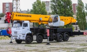 Модельный ряд автокранов Ивановец 50 тонн