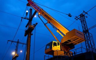 Автокраны в энергетике: незаменимые помощники при строительстве ЛЭП