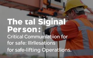El Señalero en las Operaciones de Izado: La Voz y los Ojos que Garantizan Seguridad