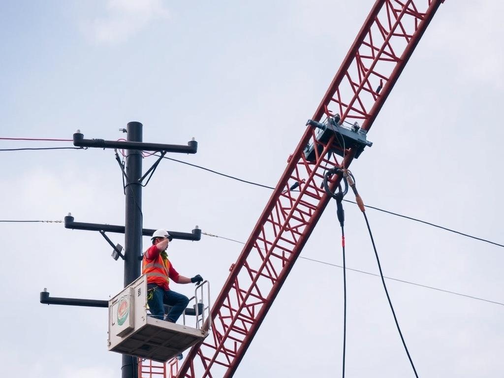 How to Avoid Power Line Hazards When Operating a Crane