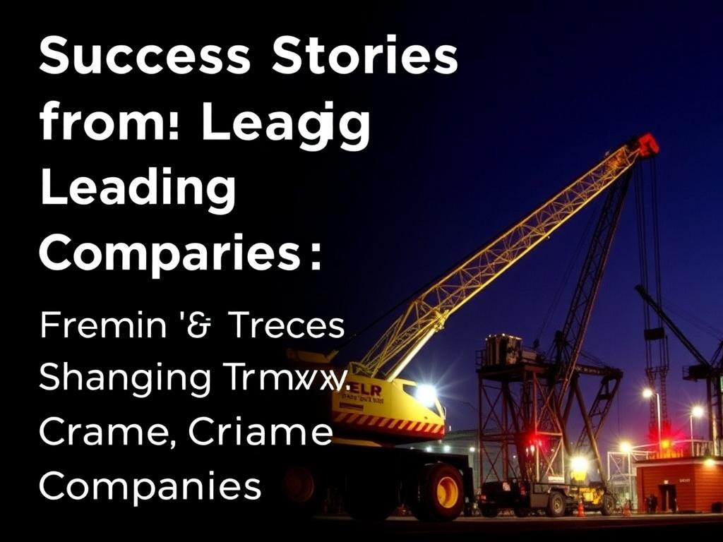     Success Stories from Leading Crane Companies. Emerging Trends Shaping the Future of Leading Crane Companies