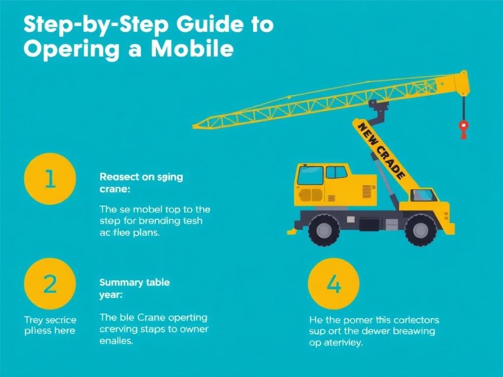    Step-by-Step Guide to Operating a Mobile Crane. Summary Table: Mobile Crane Operation Steps