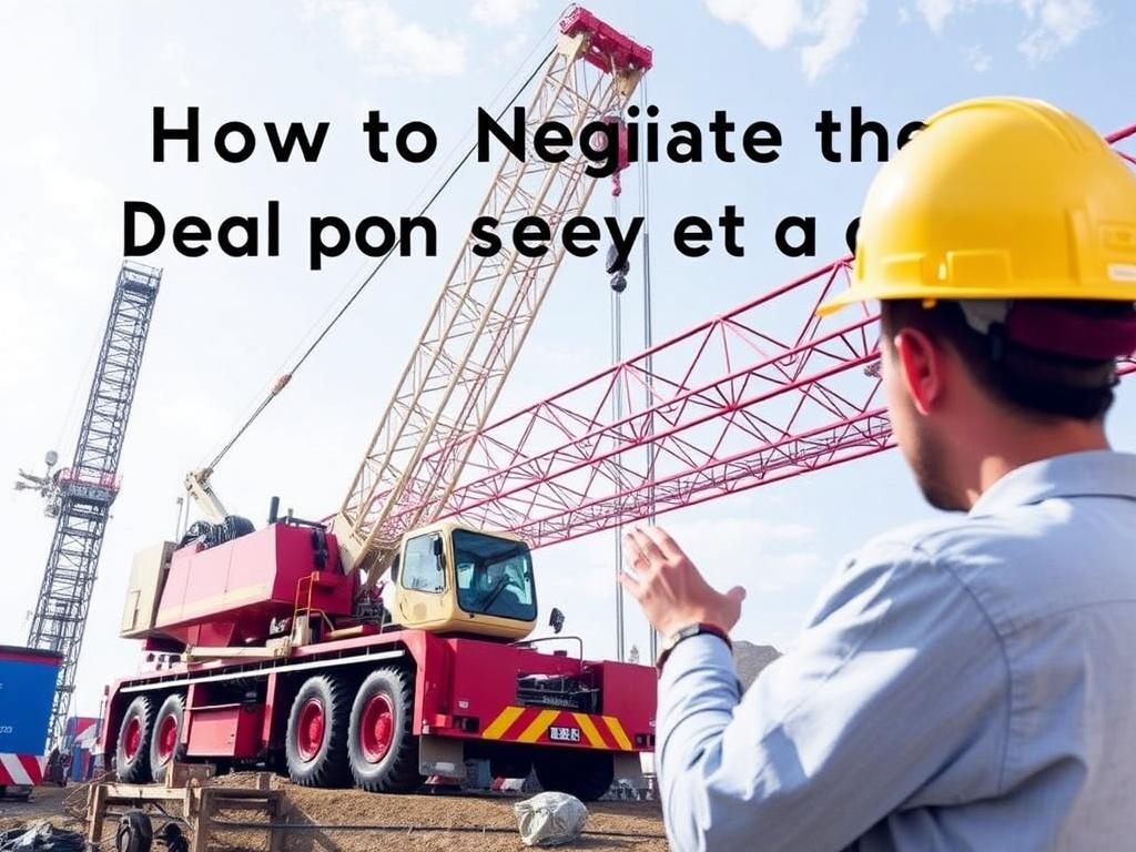     How to Negotiate the Best Deal on a Crane Rental. Step 6: Use Negotiation Tactics to Secure the Best Deal