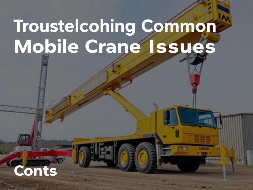     Troubleshooting Common Mobile Crane Issues. Conclusion