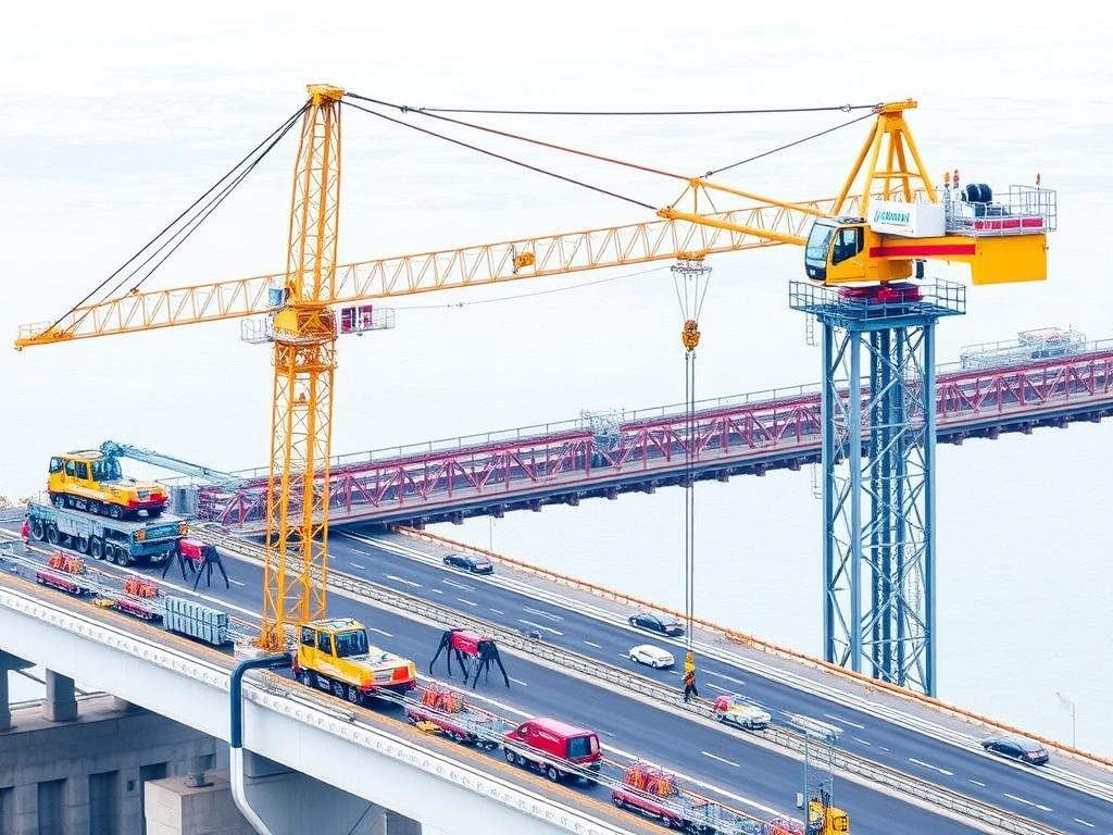 Mobile Cranes in Bridge Construction: Key Considerations for Efficiency and Safety