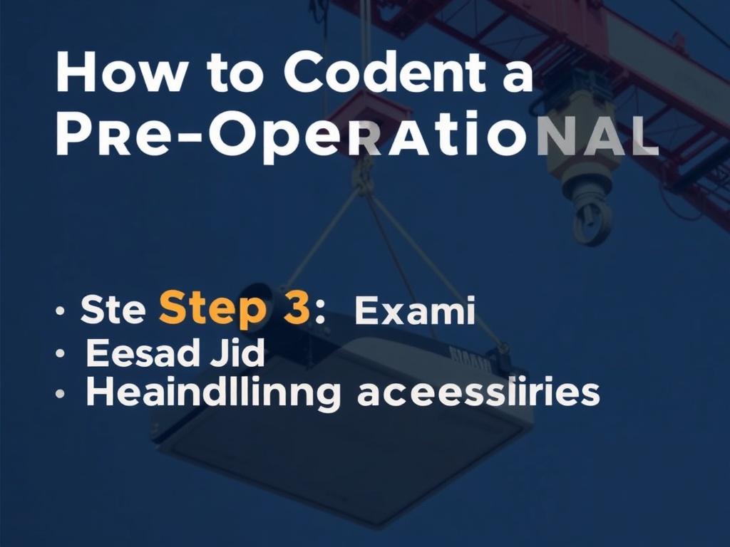     How to Conduct a Pre-Operational Crane Check. Step 3: Examine Load Handling Accessories
