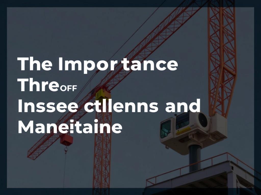 The Importance of Crane Inspections and Maintenance: Keeping Operations Safe and Efficient