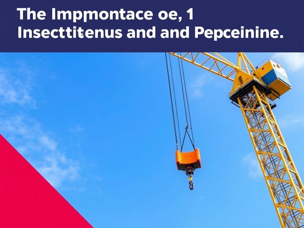     The Importance of Crane Inspections and Maintenance. Effective Crane Maintenance Practices