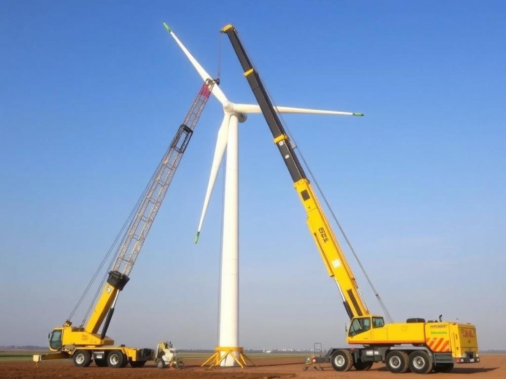 The Role of Mobile Cranes in Wind Turbine Installation: Lifting the Future of Clean Energy