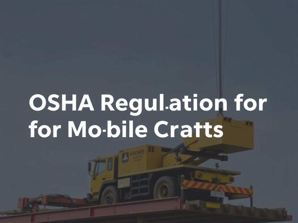 Understanding OSHA Regulations for Mobile Crane Operations: A Complete Guide