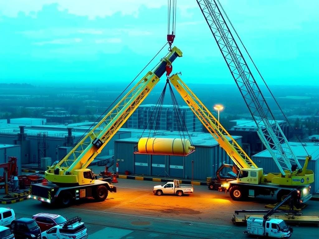     Mehrkranbetrieb: Gleichzeitiges Heben mehrerer Krane.. Equipos y accesorios: lo que no puede faltar