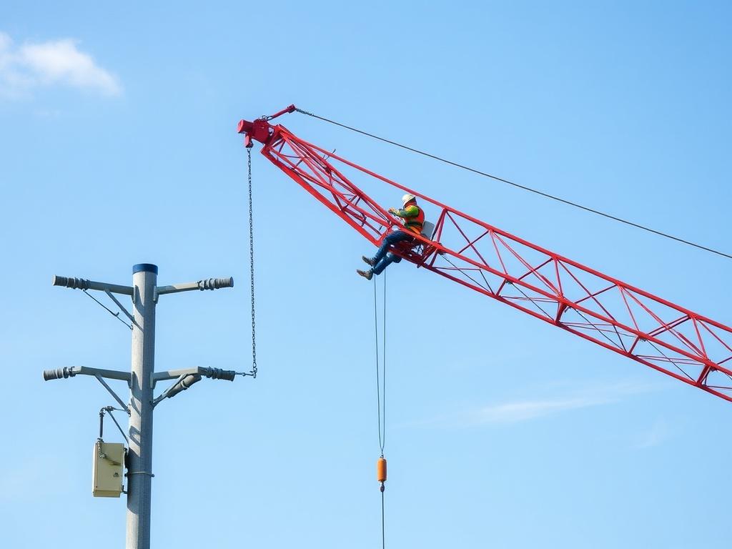     Operación segura de grúas cerca de líneas eléctricas.. Formación y simulacros: preparar la mente para reaccionar bien