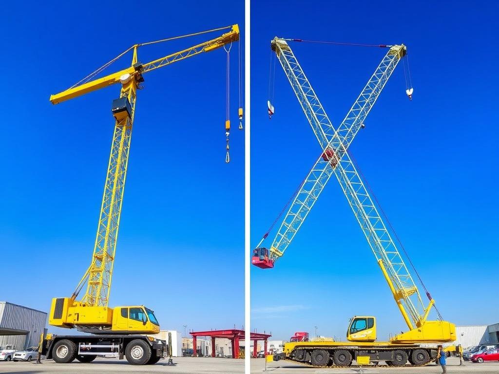 Les avantages d'une grue télescopique par rapport à une grue articulée.. Praktische Entscheidungshilfe: Wann Teleskop, wann Gelenk? Les avantages d'une grue télescopique par rapport à une grue articulée.. Praktische Entscheidungshilfe: Wann Teleskop, wann Gelenk?