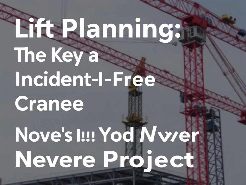     Lift Planning: The Key to a Successful and Incident-Free Crane Project.. Errores que nunca debes normalizar