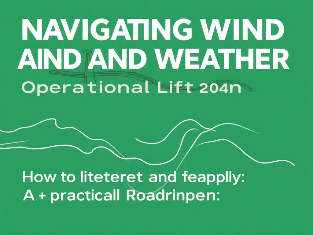     Navigating Wind and Weather: Operational Limitations for Safe Lifting.. Cómo interpretar y aplicar la información: una hoja de ruta práctica