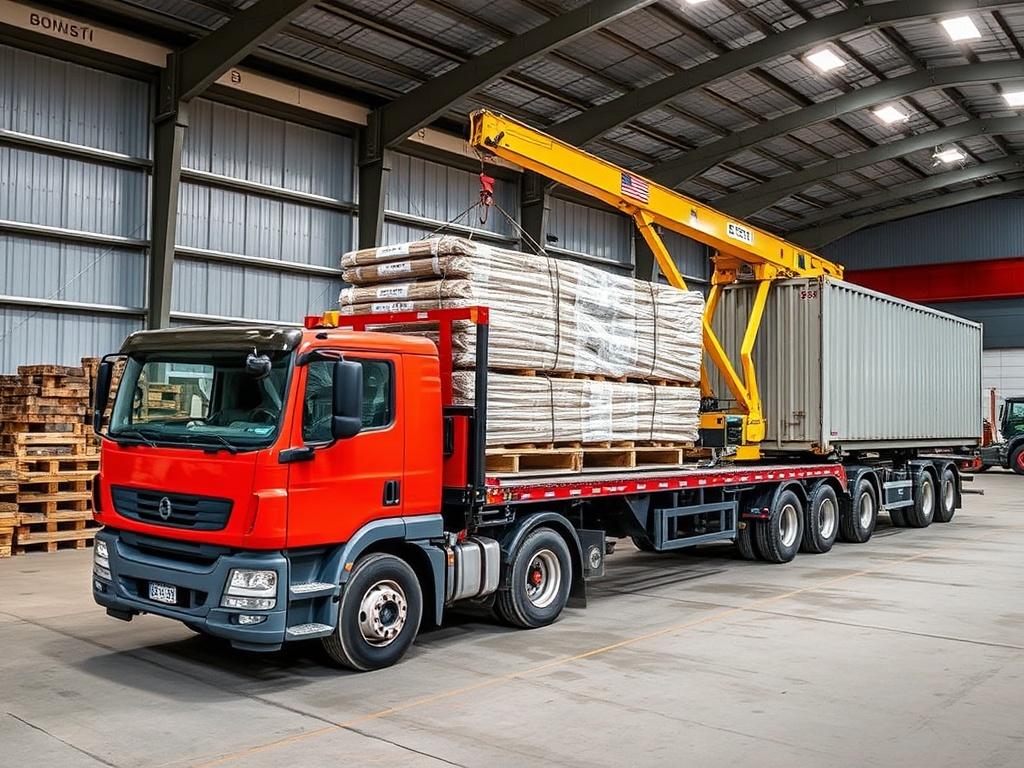 Utiliser une grue auxiliaire pour le chargement et déchargement de matériaux.. Schritt-für-Schritt-Anleitung für das sichere Be- und Entladen Utiliser une grue auxiliaire pour le chargement et déchargement de matériaux.. Schritt-für-Schritt-Anleitung für das sichere Be- und Entladen