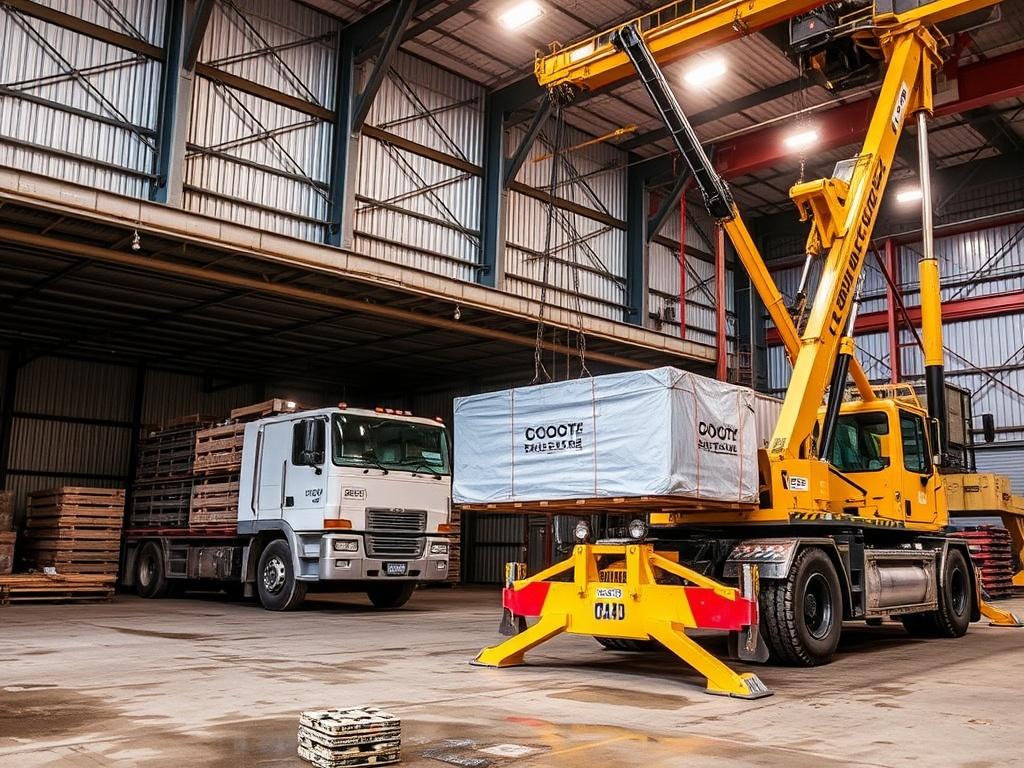 Utiliser une grue auxiliaire pour le chargement et déchargement de matériaux.. Häufige Fehler und wie man sie vermeidet Utiliser une grue auxiliaire pour le chargement et déchargement de matériaux.. Häufige Fehler und wie man sie vermeidet